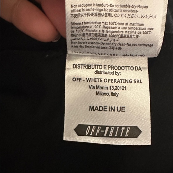 OFF-WHITE Diagonal Brushed Field Military Jacket | Virgil Abloh | Small | Black - Picture 13 of 16